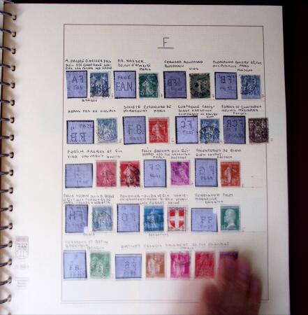 1900-1940, Collection de centaines de PERFORES de France