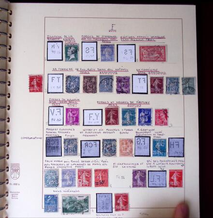 1900-1940, Collection de centaines de PERFORES de France