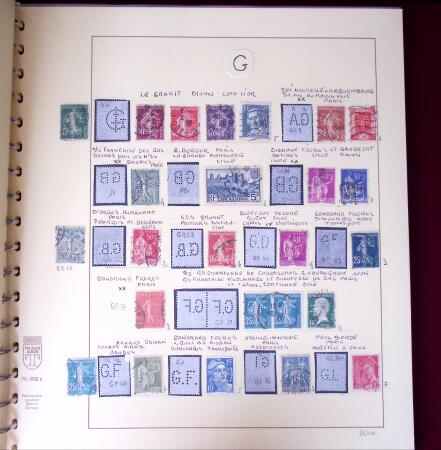 1900-1940, Collection de centaines de PERFORES de France