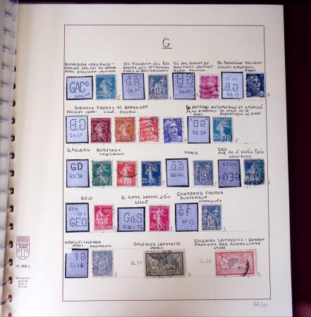 1900-1940, Collection de centaines de PERFORES de France