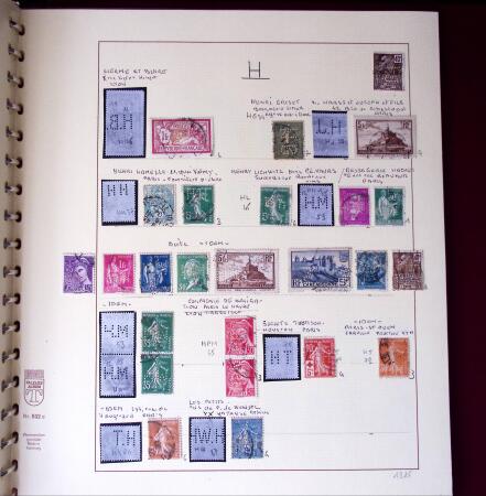 1900-1940, Collection de centaines de PERFORES de France