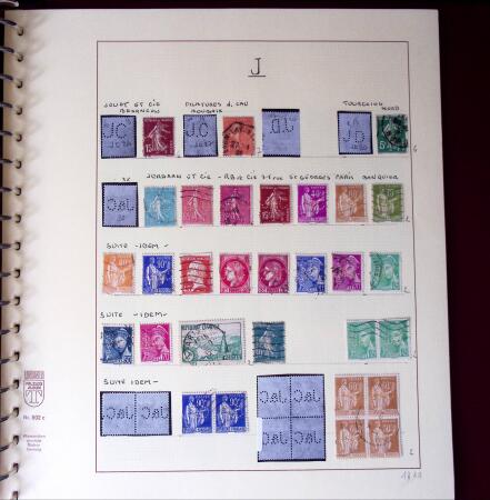 1900-1940, Collection de centaines de PERFORES de France