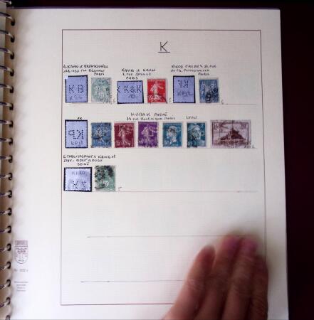 1900-1940, Collection de centaines de PERFORES de France