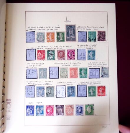 1900-1940, Collection de centaines de PERFORES de France