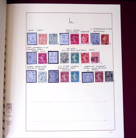 1900-1940, Collection de centaines de PERFORES de France