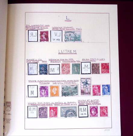1900-1940, Collection de centaines de PERFORES de France