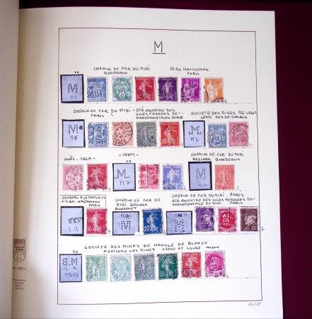 1900-1940, Collection de centaines de PERFORES de France