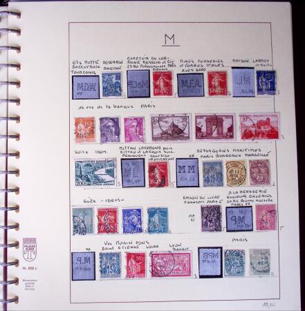 1900-1940, Collection de centaines de PERFORES de France