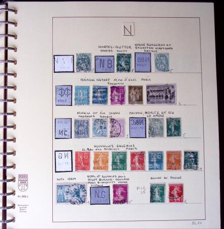 1900-1940, Collection de centaines de PERFORES de France