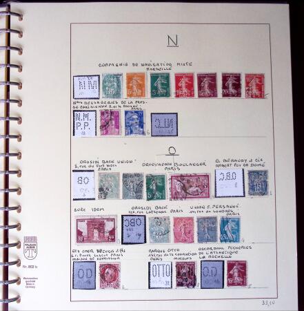 1900-1940, Collection de centaines de PERFORES de France