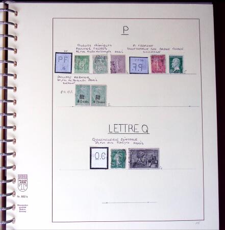 1900-1940, Collection de centaines de PERFORES de France