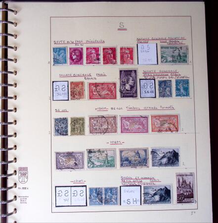 1900-1940, Collection de centaines de PERFORES de France