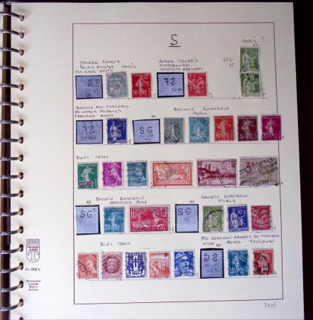 1900-1940, Collection de centaines de PERFORES de France