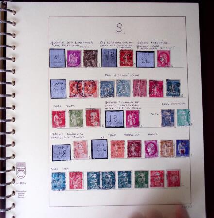 1900-1940, Collection de centaines de PERFORES de France