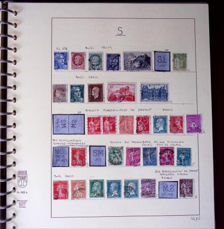 1900-1940, Collection de centaines de PERFORES de France