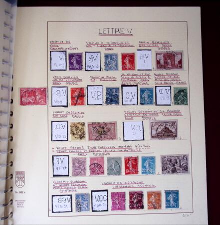 1900-1940, Collection de centaines de PERFORES de France