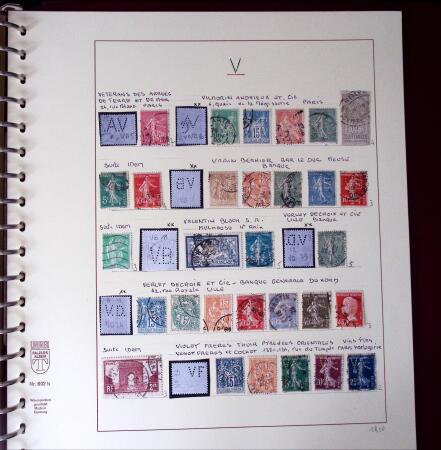 1900-1940, Collection de centaines de PERFORES de France