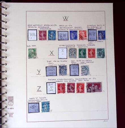 1900-1940, Collection de centaines de PERFORES de France