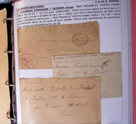 1939-1945, Collection de lettres sur la Guerre montées