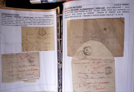 1939-1945, Collection de lettres sur la Guerre montées