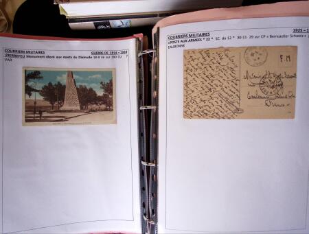 1939-1945, Collection de lettres sur la Guerre montées
