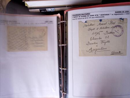 1939-1945, Collection de lettres sur la Guerre montées