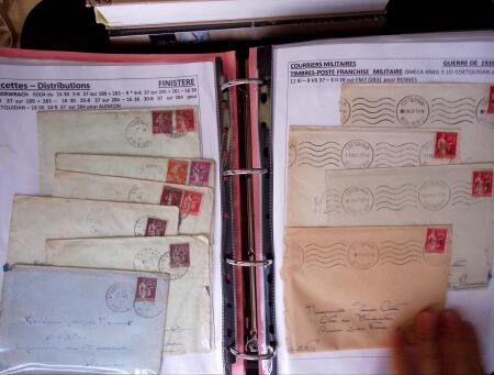 1939-1945, Collection de lettres sur la Guerre montées
