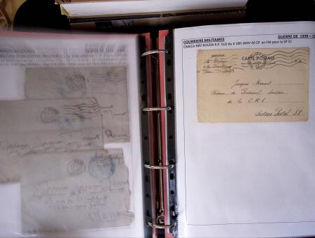 1939-1945, Collection de lettres sur la Guerre montées