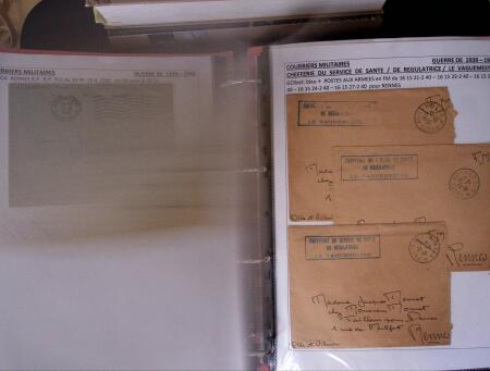 1939-1945, Collection de lettres sur la Guerre montées