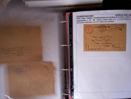 1939-1945, Collection de lettres sur la Guerre montées