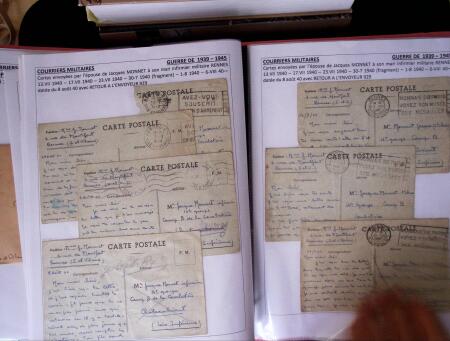 1939-1945, Collection de lettres sur la Guerre montées