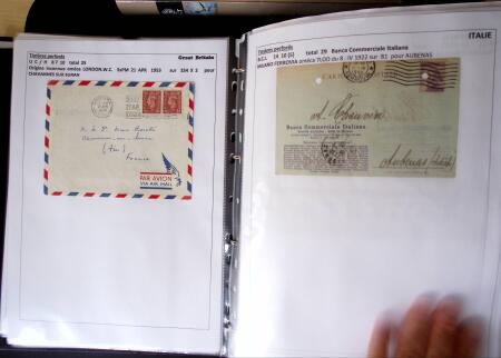 1886-1953, Collection de +190 lettres avec timbres