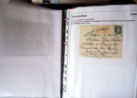 1886-1953, Collection de +190 lettres avec timbres