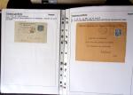 1886-1953, Collection de +190 lettres avec timbres