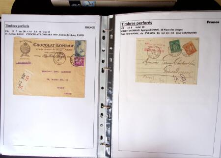 1886-1953, Collection de +190 lettres avec timbres