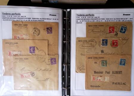 1886-1953, Collection de +190 lettres avec timbres