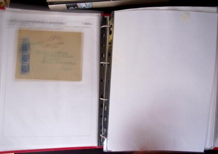 1945-1949, Collection de 128 lettres avec griffes de