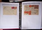 1945-1949, Collection de 128 lettres avec griffes de