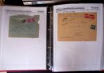 1945-1949, Collection de 128 lettres avec griffes de