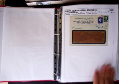 1945-1949, Collection de 128 lettres avec griffes de
