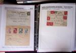 1945-1949, Collection de 128 lettres avec griffes de