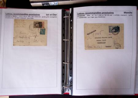 1945-1949, Collection de 128 lettres avec griffes de