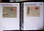 1945-1949, Collection de 128 lettres avec griffes de