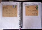 1945-1949, Collection de 128 lettres avec griffes de