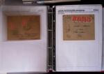 1945-1949, Collection de 128 lettres avec griffes de