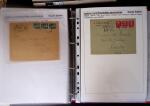 1945-1949, Collection de 128 lettres avec griffes de