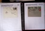 1945-1949, Collection de 128 lettres avec griffes de