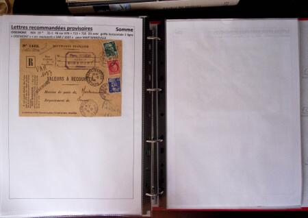 1945-1949, Collection de 128 lettres avec griffes de