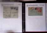 1945-1949, Collection de 128 lettres avec griffes de