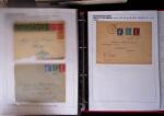 1945-1949, Collection de 128 lettres avec griffes de